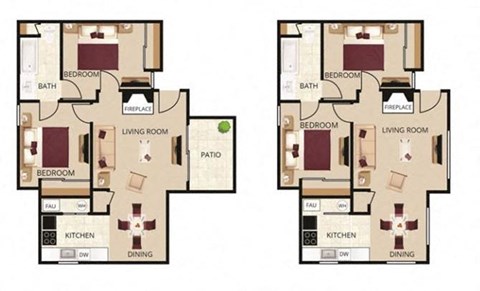 two screenshots of a floor plan of a house